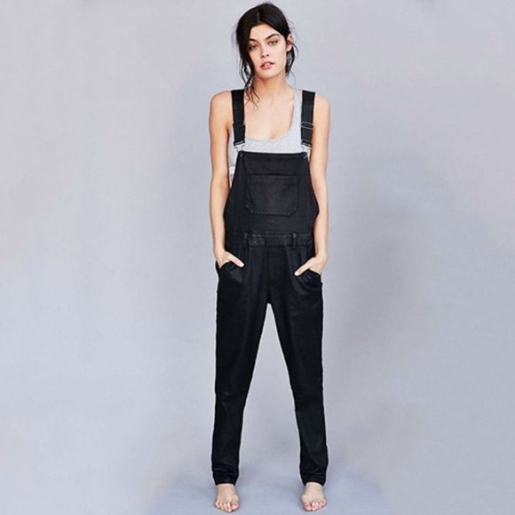 Calvin Klein Pants - Calvin Klein Waxed Overalls in Black (XS/S)